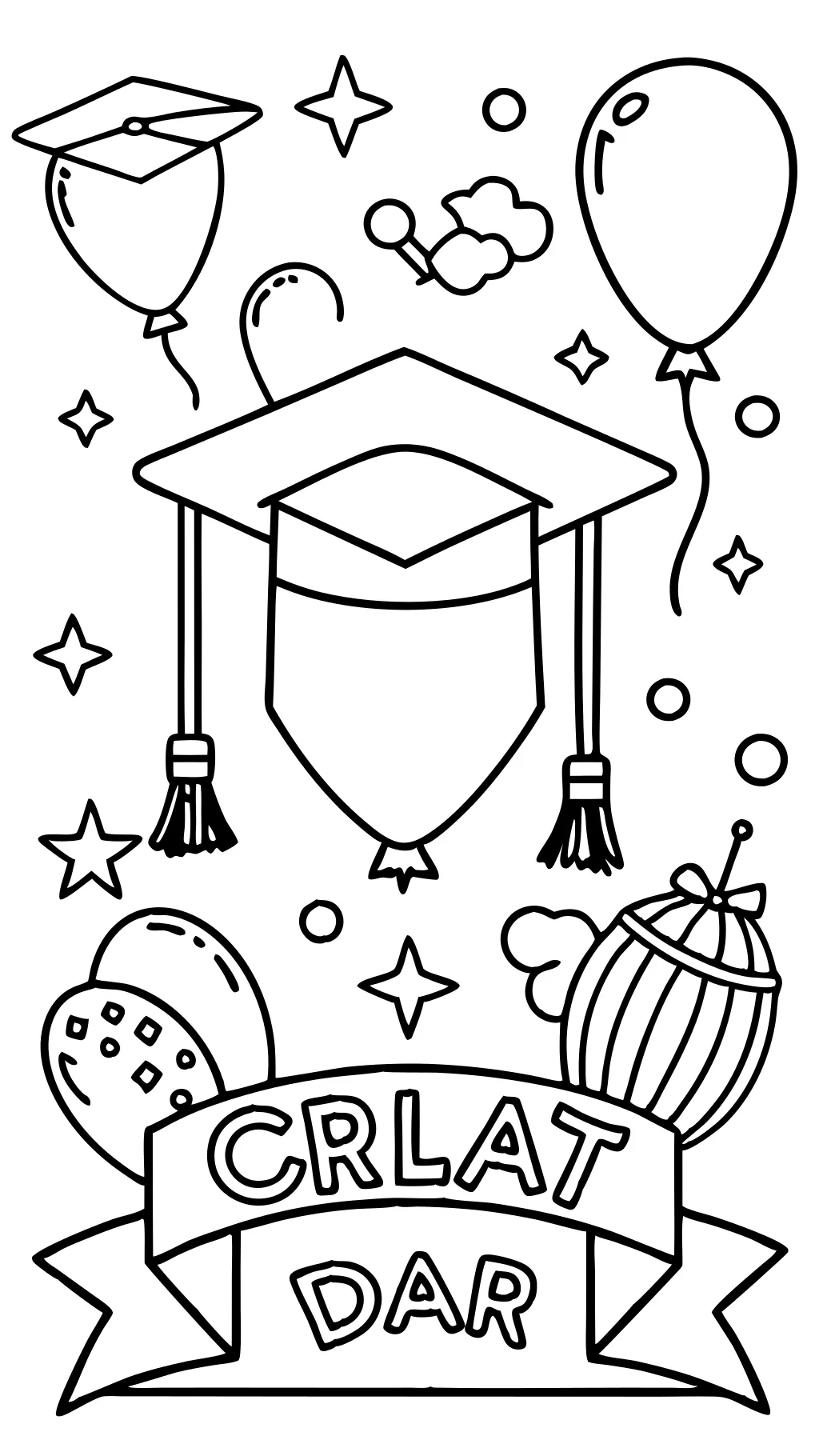 graduation coloring pages printable